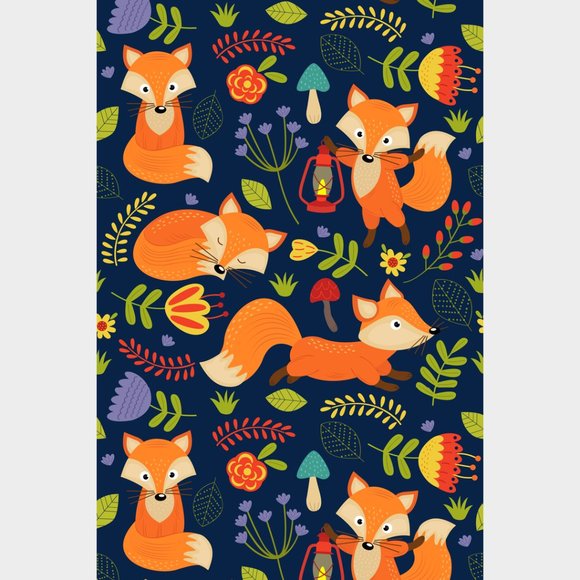 Fox Life Capris - Wide Band Exclusive FeatherSoft Printed Women's Leggings One S - Picture 2 of 2